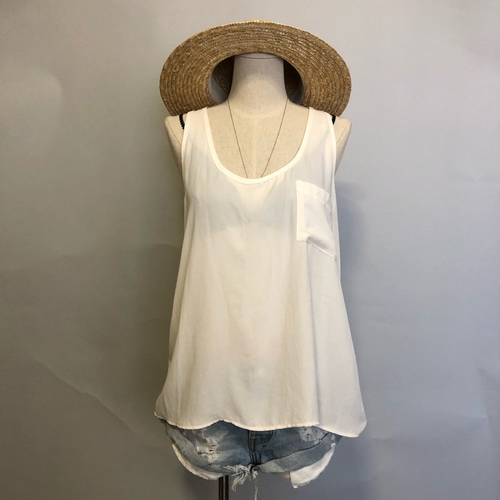 WOVEN TANK TOP